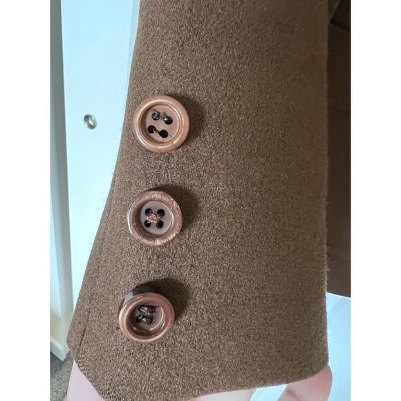 Vintage Pendleton Virgin Wool Women's Blazer Jacket Brown Peacoat Size 14 - Picture 3 of 8